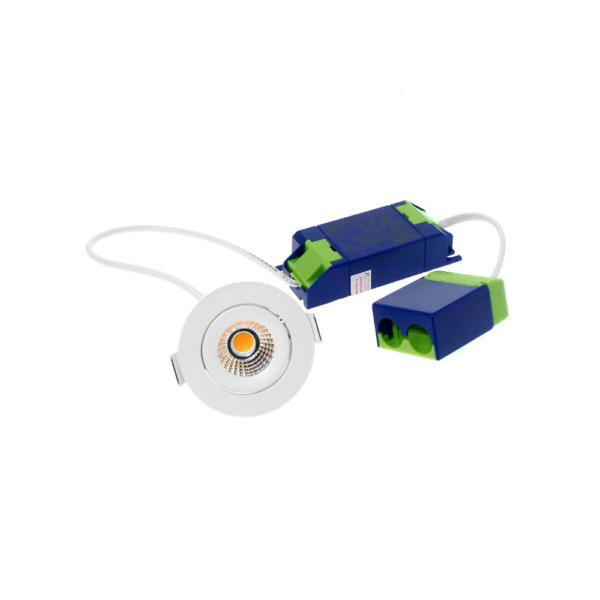 ED-10061 Led inbouwspot kleine inbouwdiepte IP54 warm wit, rond, wit, 55mm - Afbeelding 8