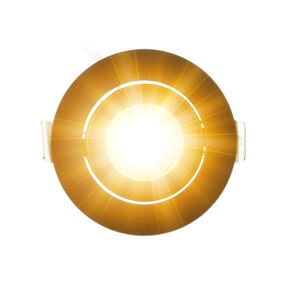 ED-10062 Led inbouwspot kleine inbouwdiepte IP54 warm wit, rond, zwart, 55mm - Afbeelding 3