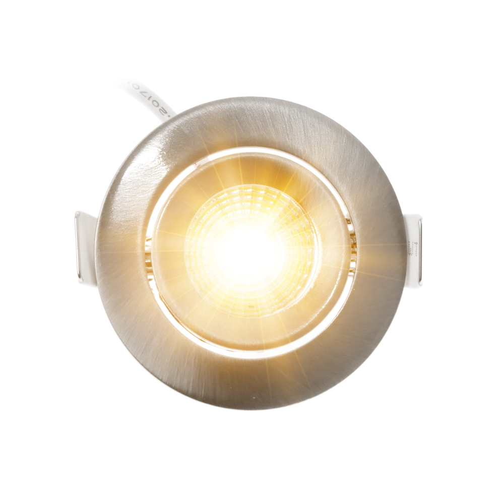 ED-10063 Led inbouwspot kleine inbouwdiepte IP54 warm wit, rond, geb. nikkel, 55mm - Afbeelding 6