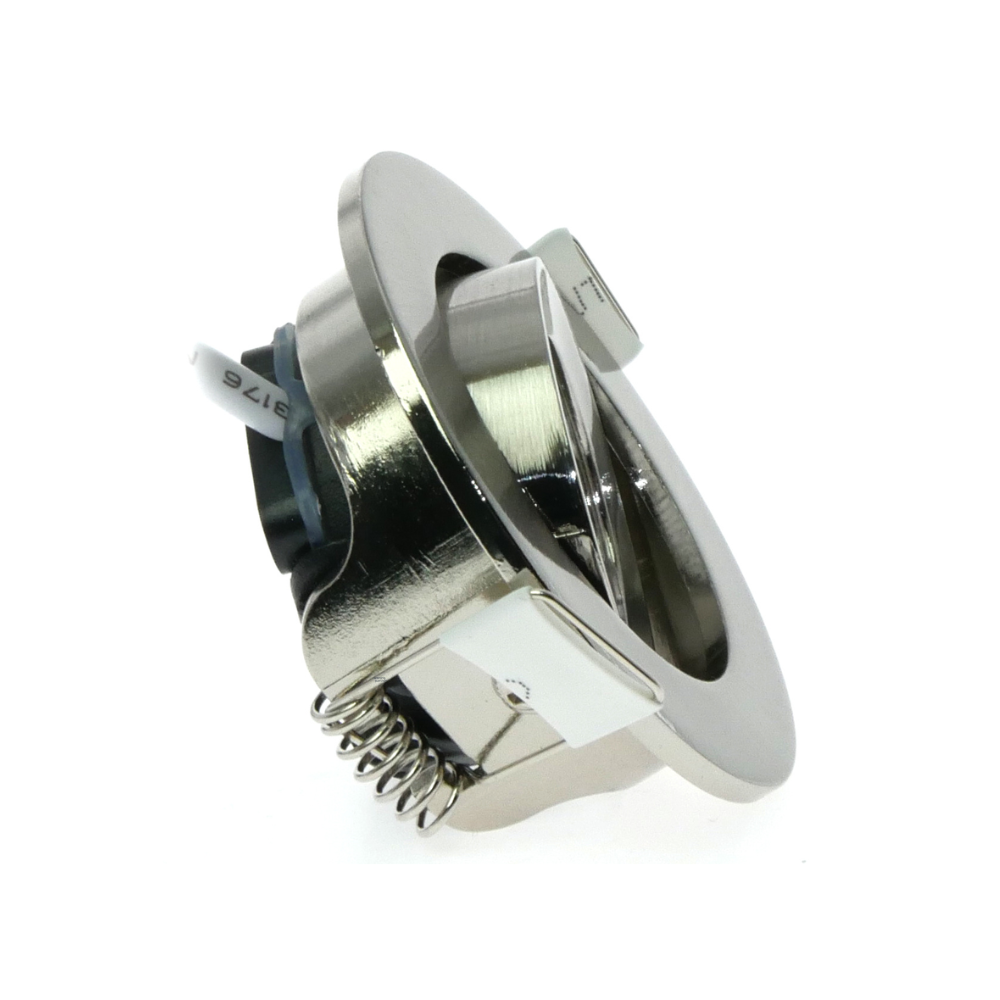 ED-10063 Led inbouwspot kleine inbouwdiepte IP54 warm wit, rond, geb. nikkel, 55mm - Afbeelding 4