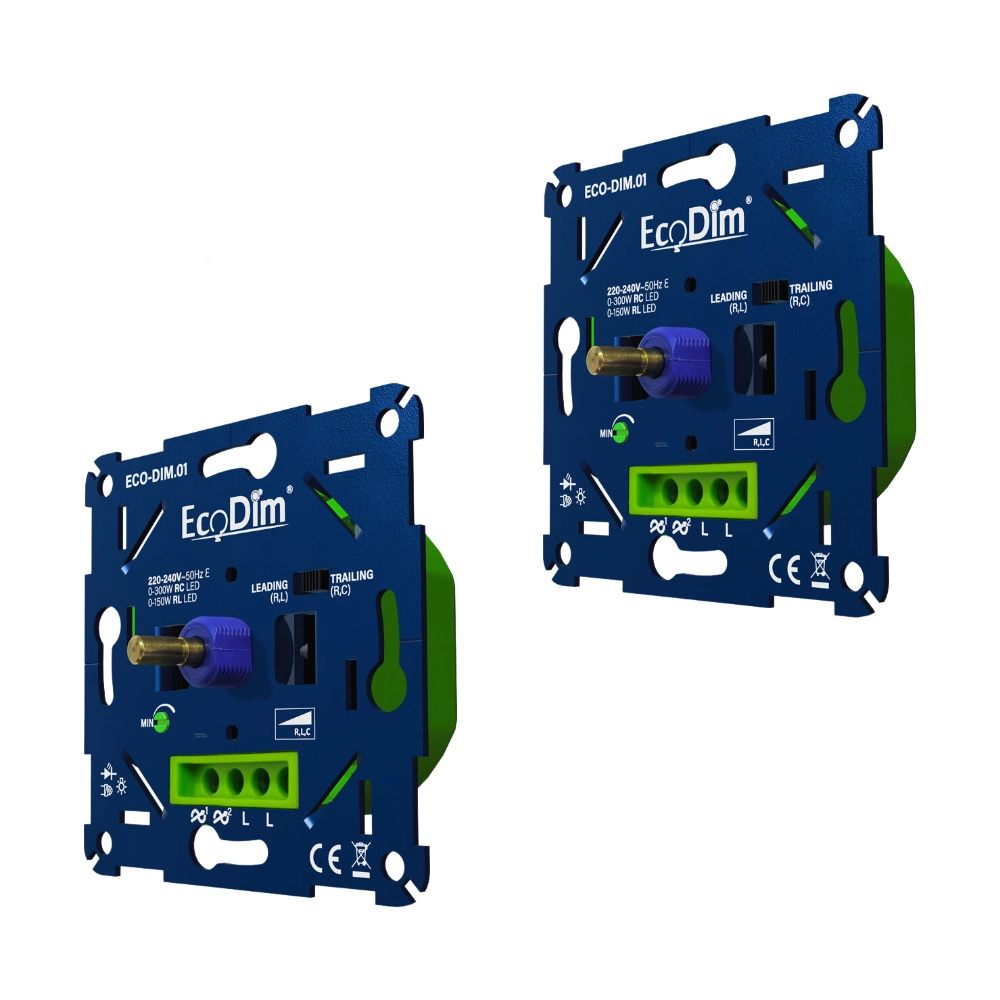 EcoDim.01 LED dimmer 2-pack RC en RL dimtechniek EcoDim.01 LED-dimmer 2-pack RC en RL dimtechniek