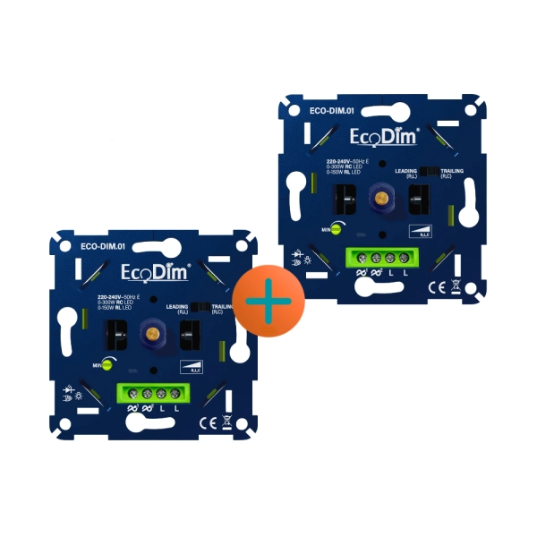 EcoDim.01 LED-dimmer 2-pack voordeelset EcoDim.01 LED-dimmer 2-pack voordeelset