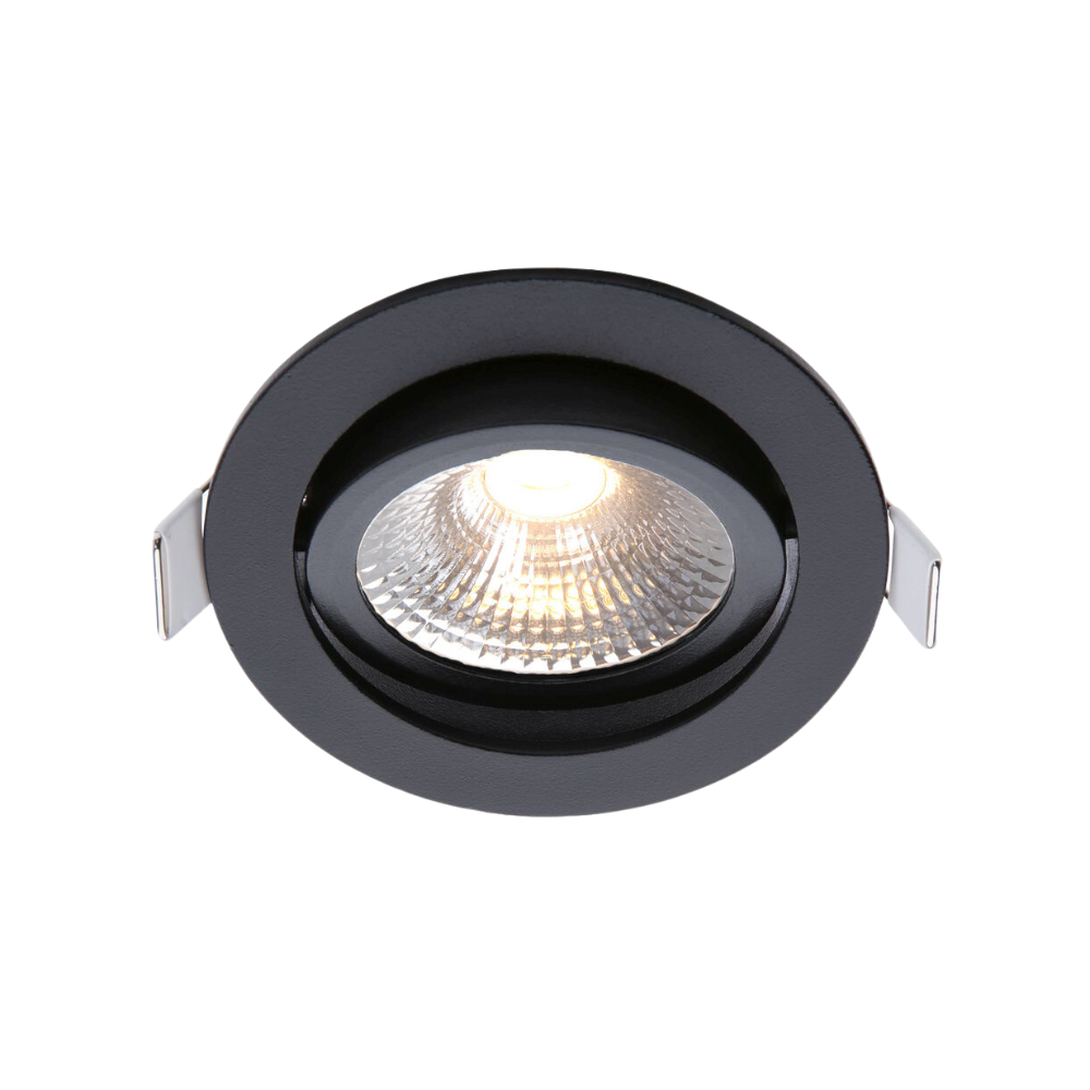 EcoDim_ED-10029 Led inbouwspot 75mm_compleet ED-10029 Led inbouwspot kleine inbouwdiepte IP54 warm wit, rond, zwart, 75mm - Afbeelding 4
