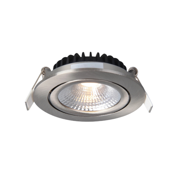 ED-10030 Led inbouwspot kleine inbouwdiepte IP54 warm wit, rond, geb. nikkel, 75mm - Afbeelding 3