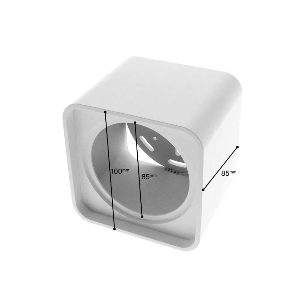 EcoDim ED-10038 Opbouwspot armatuur vierkant wit - Afbeelding 3