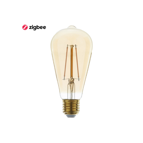 EcoDim ED-10041 Zigbee led filament lamp dimbaar E27, edison ST64, flame 2200K