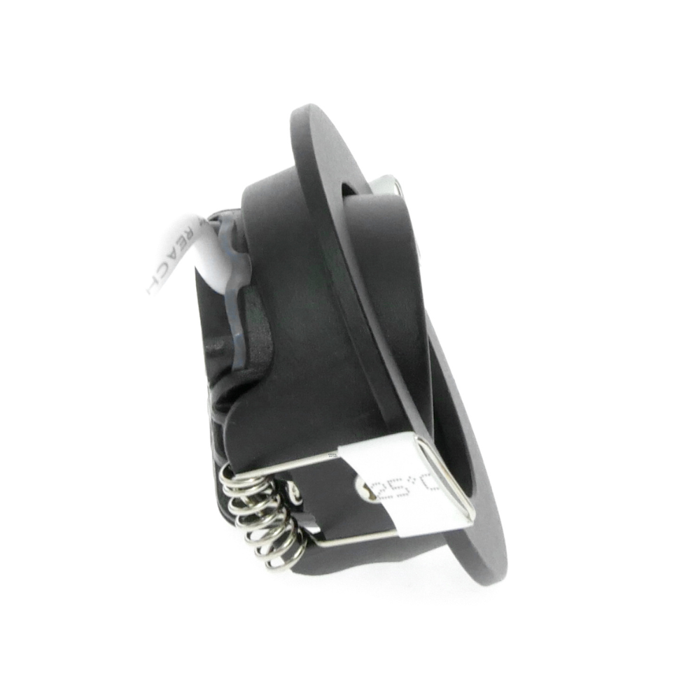 EcoDim_ED-10060 Led inbouwspot_zijkant_draaibaar ED-10060 Led inbouwspot kleine inbouwdiepte IP54 dim to warm, rond, zwart, 55mm - Afbeelding 7