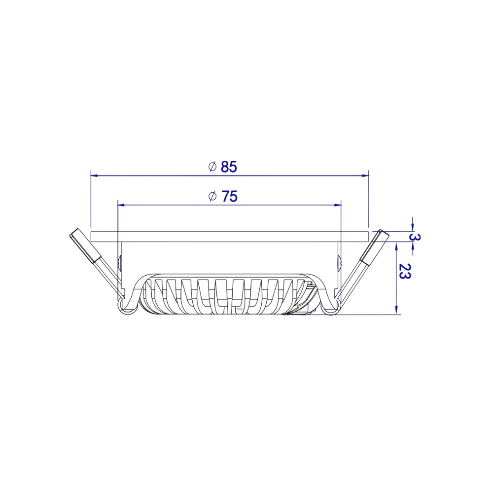 EcoDim_ED-10079 Zigbee_maten ED-10079 Zigbee led inbouwspot kleine inbouwdiepte IP54 RGB/2700K-6000K, rond, wit, 75mm - Afbeelding 8