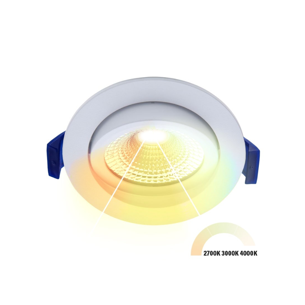 ED-10081 Led inbouwspot kleine inbouwdiepte IP54 2700K/3000K/4000K rond, wit, 75mm - Afbeelding 2