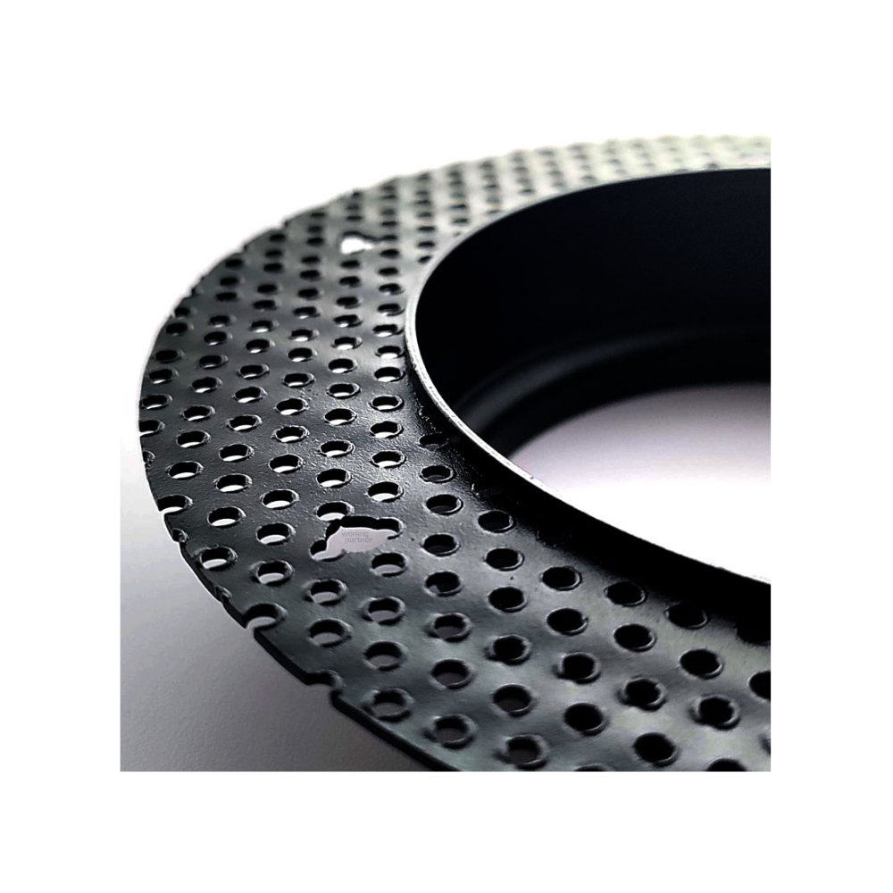 EcoDim_ED-10084 Stuc spot frame_close_up EcoDim ED-10084 Stuc spot frame, zwart, rond - Afbeelding 3