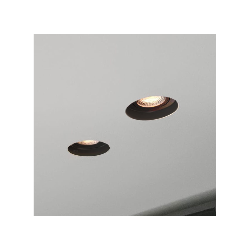 EcoDim_ED-10084 Stuc spot frame_gemonteerd EcoDim ED-10084 Stuc spot frame, zwart, rond - Afbeelding 2