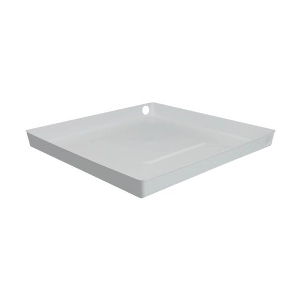 Nedco lekbak 650×650×60 mm met overloop voor opvang van lekkage onder apparatuur