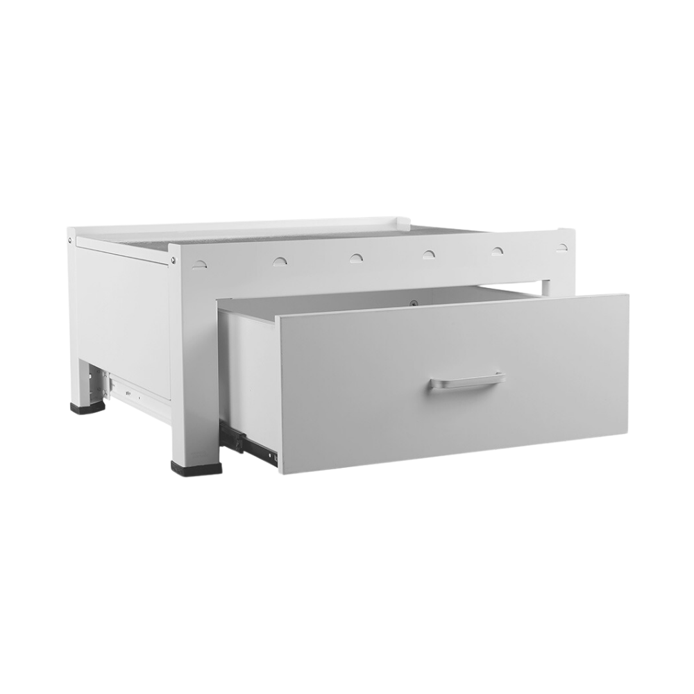 Nedco Wasmachine-_droger verhoger ‘Bold’ met houten schuiflade 135 Nedco wasmachine/droger verhoger verstelbaar Bold met houten lade | 606.021.00 - Afbeelding 2