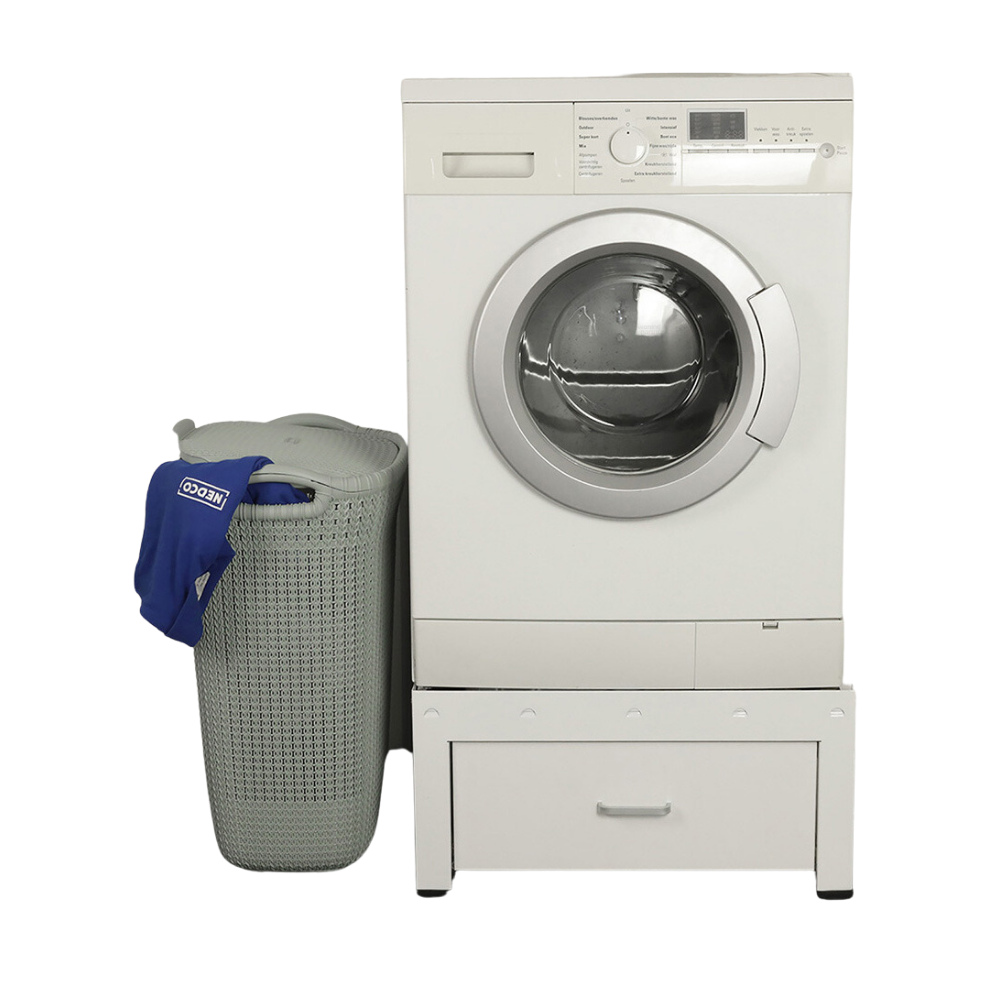 Nedco Wasmachine-_droger verhoger ‘Bold’ voorbeeld 141 Nedco wasmachine/droger verhoger verstelbaar Bold met houten lade | 606.021.00 - Afbeelding 8