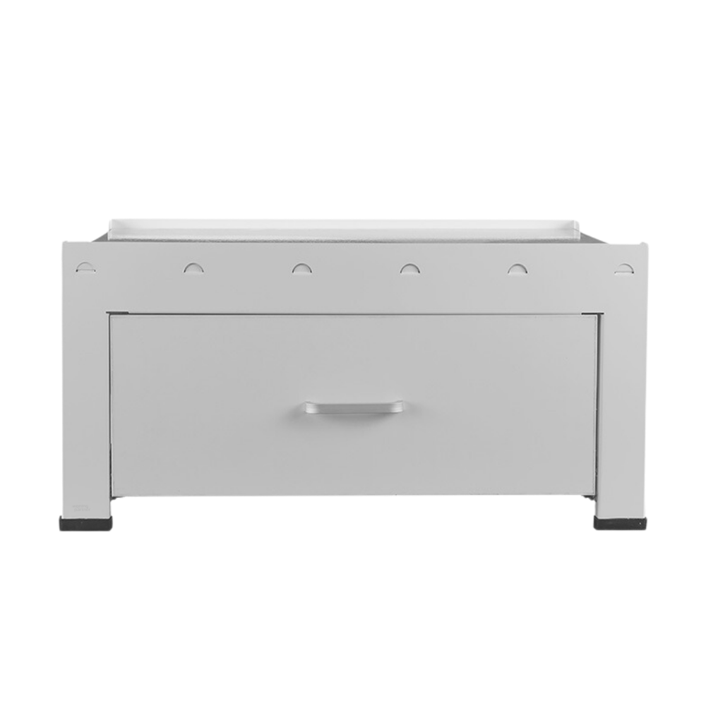 Nedco Wasmachine-_droger verhoger ‘Bold’voorzijde schuiflade 136 Nedco wasmachine/droger verhoger verstelbaar Bold met houten lade | 606.021.00 - Afbeelding 3