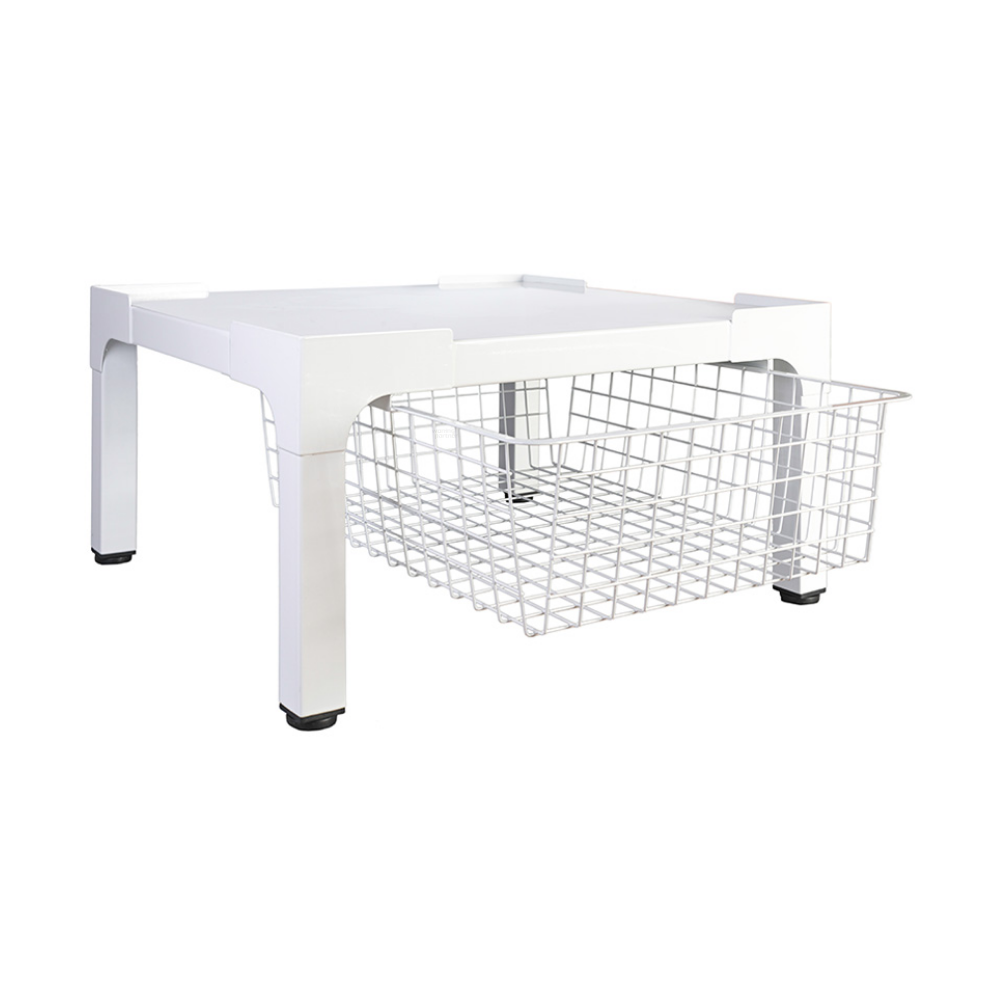 Nedco wasmachine/droger verhoger stevig met mand Heavy Bold | 606.014.00 | wit - Afbeelding 2