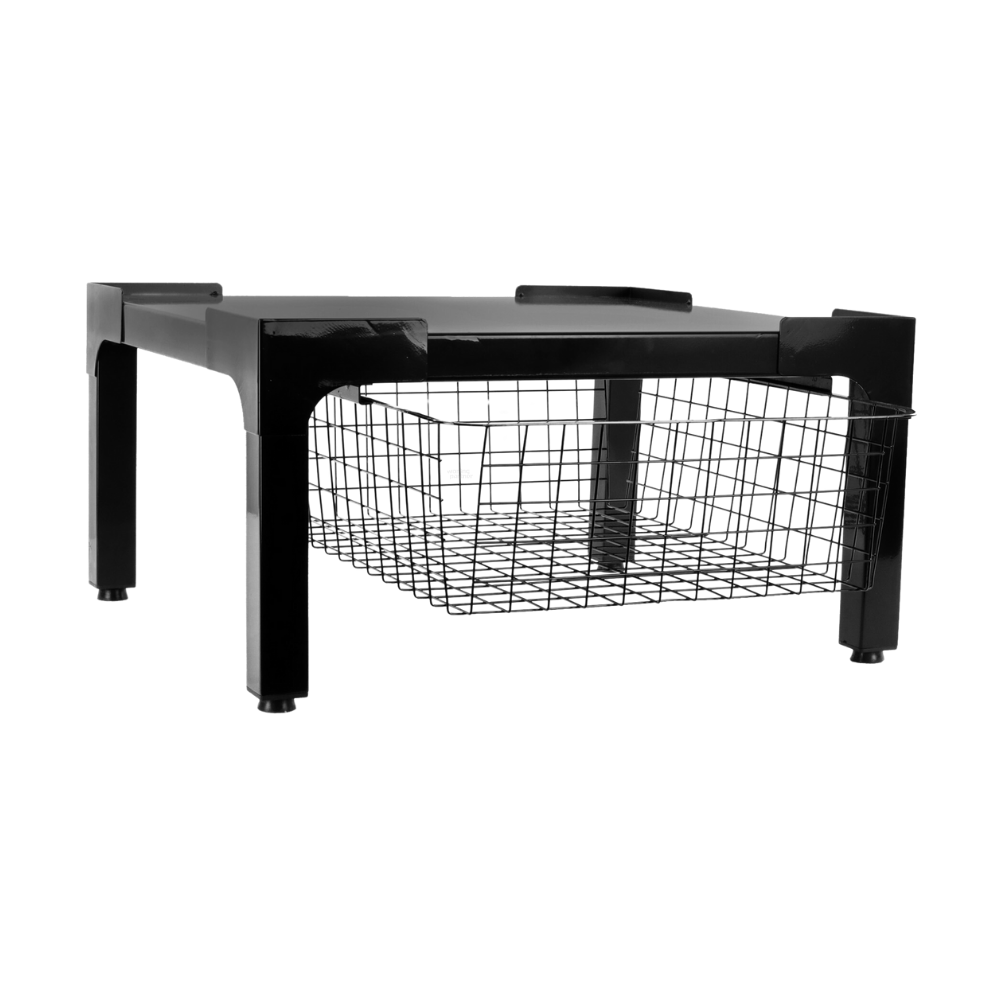 Nedco wasmachine/droger verhoger stevig met mand Heavy Bold | 606.014.01 | zwart - Afbeelding 2