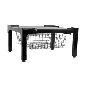 Nedco wasmachine droger verhoger Heavy Bold zwart met mand stevige onderbouw