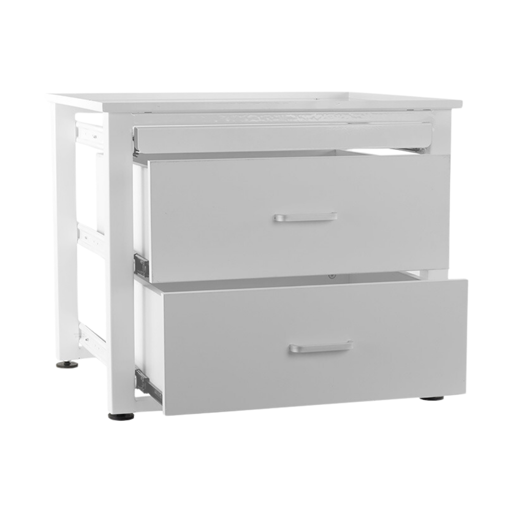 Nedco wasmachine droger verhoger met 2 houten laden en werkblad stevige onderbouw