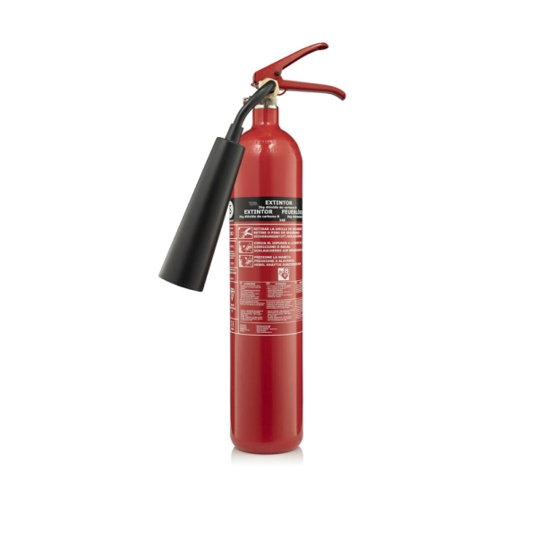 Smartwares FEX 15621 CO2 brandblusser 2 kilo. Geschikt voor brandklasse B en elektrische installaties zeer geschikt voor in huis.