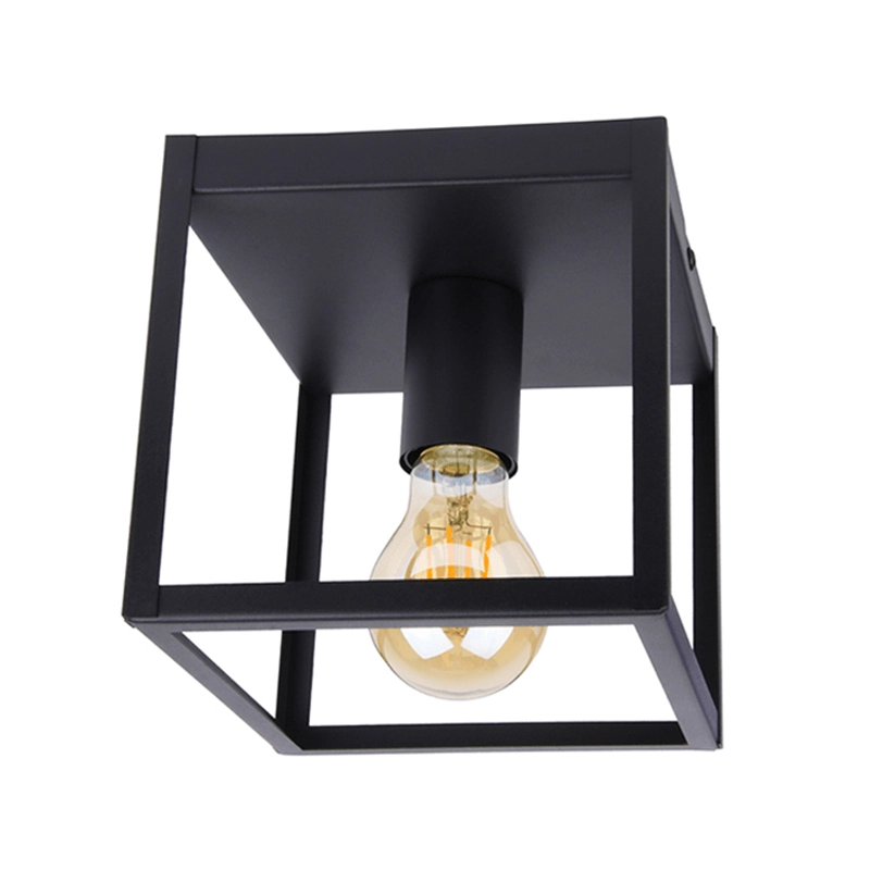 Industriële plafondlamp LEDUXA | vierkant | E27 | zwart - Afbeelding 15