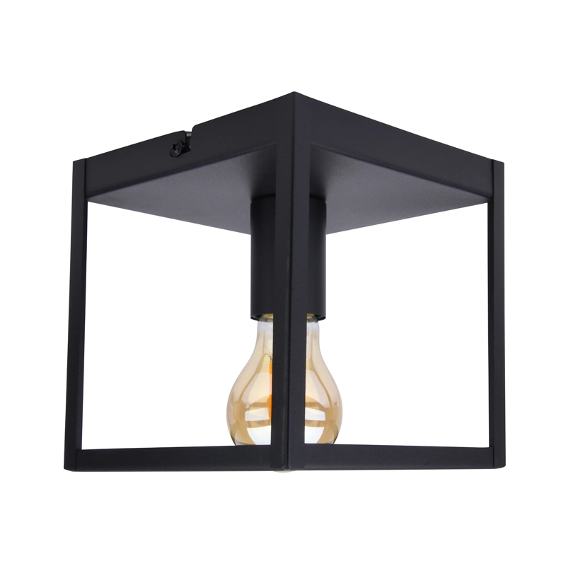 Industriële plafondlamp LEDUXA | vierkant | E27 | zwart - Afbeelding 8