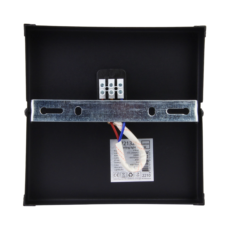 Industriële plafondlamp LEDUXA | vierkant | E27 | zwart - Afbeelding 12