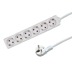 6-voudige tafelcontactdoos LEDMAT | 5m | wit
