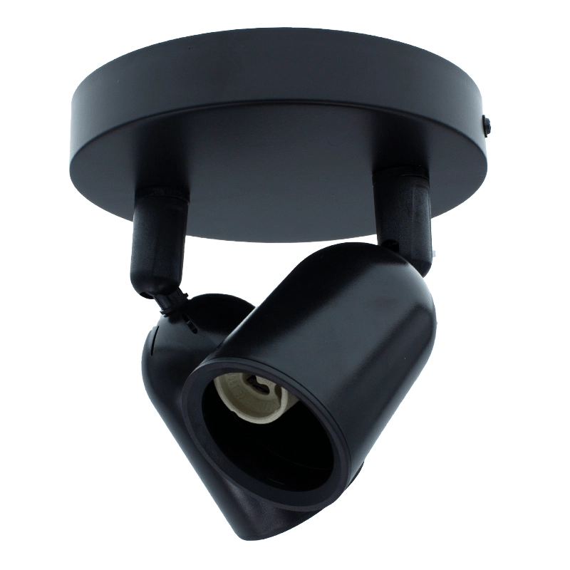 Plafondarmatuur Locaste voor 2x GU10 | Rond design | zwart