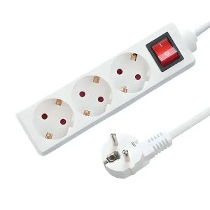 3-voudige tafelcontactdoos LEDMAT met schakelaar | 1.5m | wit