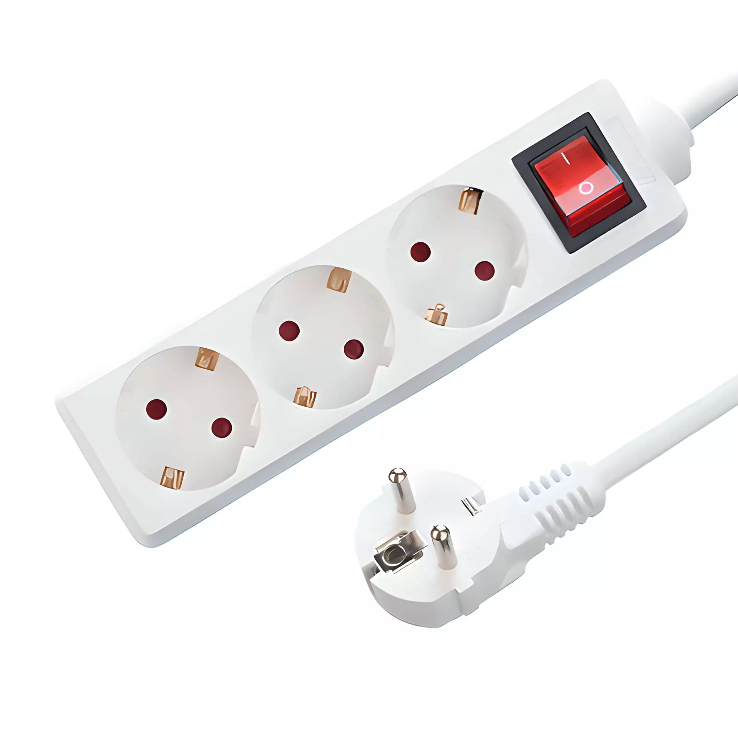 3-voudige tafelcontactdoos LEDMAT met schakelaar | 1.5m | wit