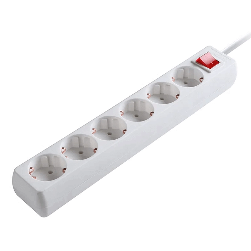 6-voudige tafelcontactdoos LEDMAT met schakelaar | 1.5m | wit - Afbeelding 5