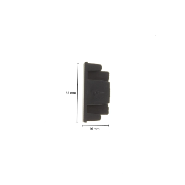 1-fase-rail end cap LEDMAT | zwart - Afbeelding 2