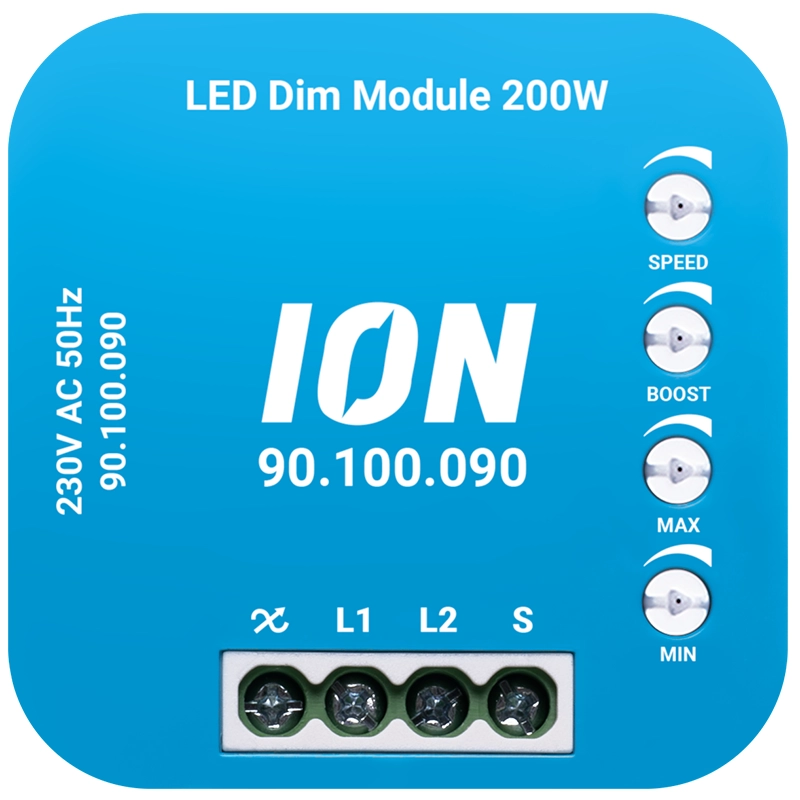 90.100.090-Web ION Industries LED dimmermodule 90.500.020 | 0,3 – 200 watt - Afbeelding 3