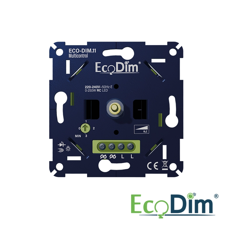 EcoDim.11 Duo Multicontrol LED dimmer | universeel | 0-250w | fase afsnijding | 2-pack - Afbeelding 2