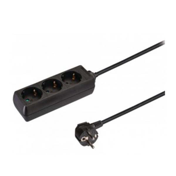 3-voudige tafelcontactdoos LEDMAT | zwart 3-voudige tafelcontactdoos LEDMAT | zwart