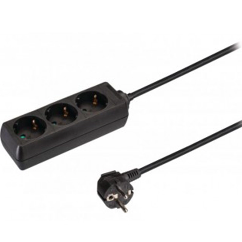 Foto-1-7 3-voudige tafelcontactdoos LEDMAT | 1.5m | zwart - Afbeelding 2