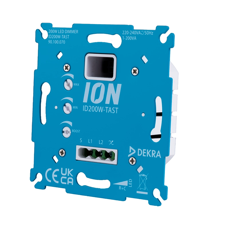 ID200W-TAST_front-R_ION-INDUSTRIES-3-90.100.070 ION Industries LED tastdimmer 90.100.070 | 0,3 – 200 watt - Afbeelding 4