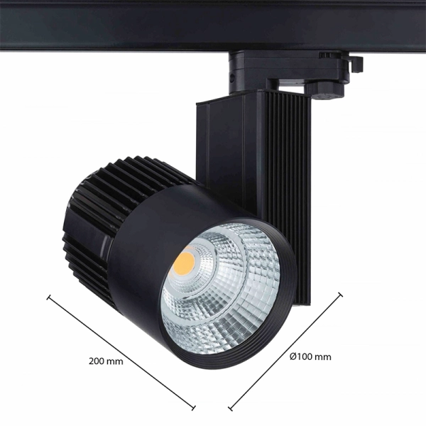 3 fase led railspot zwart cri 95 3 fase led railspot zwart cri 95