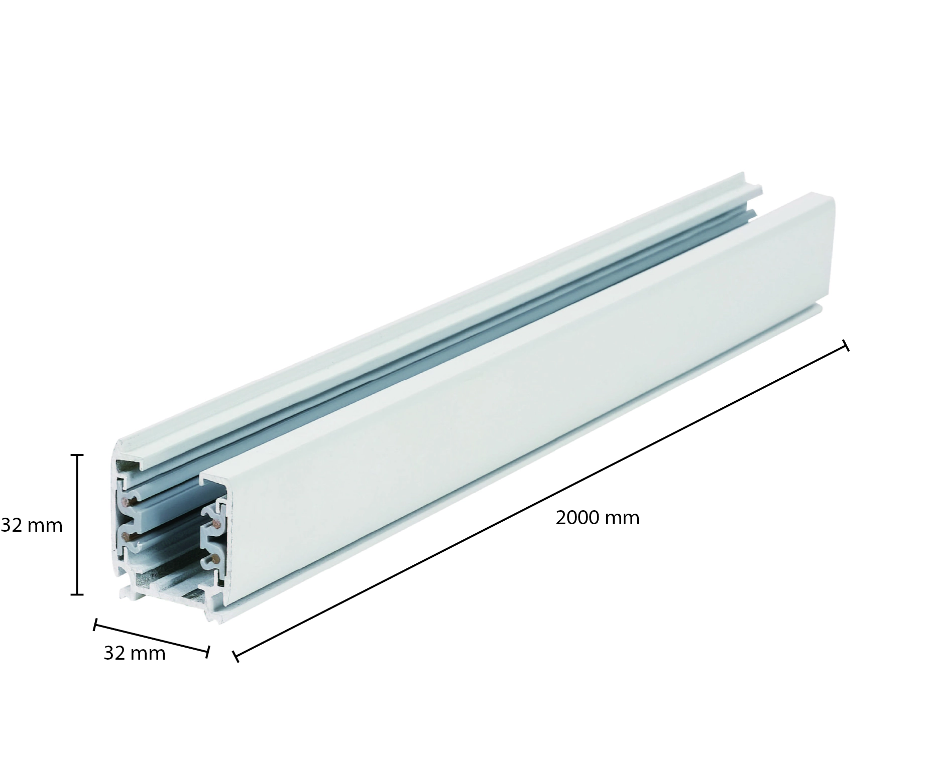 3-fase-rail LEDMAT | 200cm | wit - Afbeelding 4