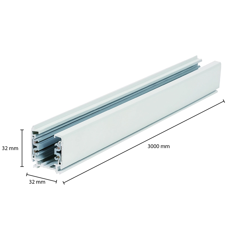 3-fase rail-300cm-wit
