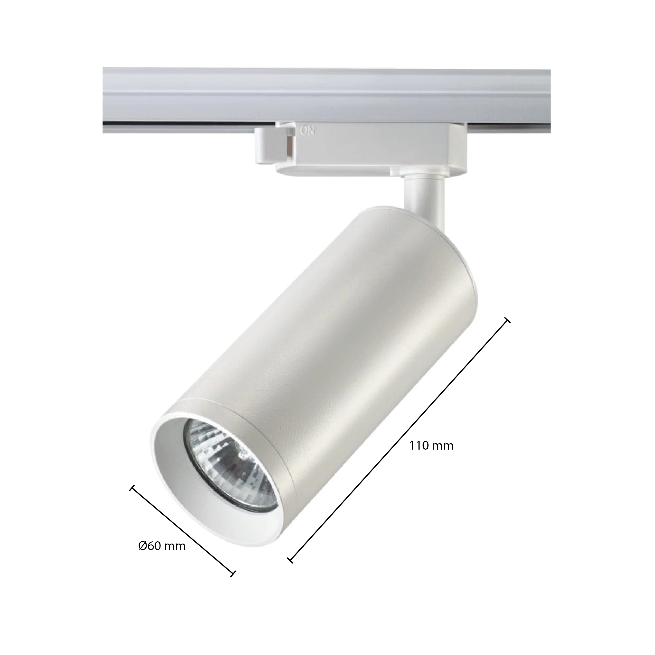 RWGU10 3-fase-railarmatuur LEDMAT | met veer | GU10 | wit - Afbeelding 8