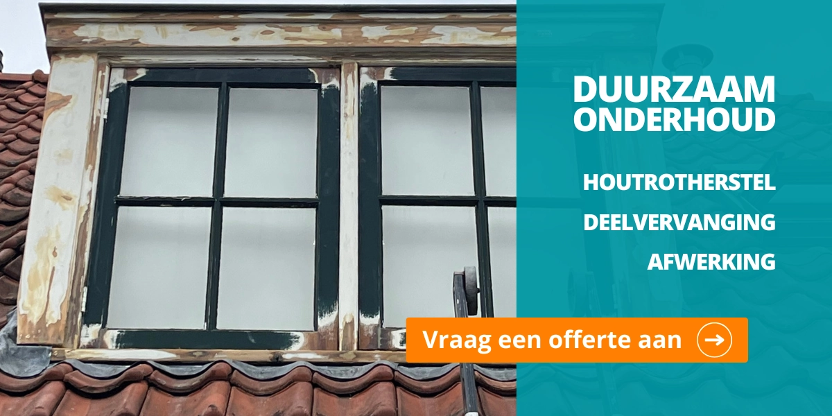 Duurzaam houtrotherstel en deelvervanging van houtrot door Woningpartner specialisten