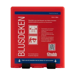 Chubb blusdeken 1.8x1.8 meter voor woning en keuken en bedrijf veilig doven van grotere branden