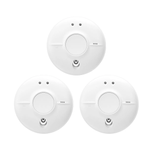 FireAngel SW1-EUT rookmelders set van 3 stuks 230 volt rookmelders met back-up batterij