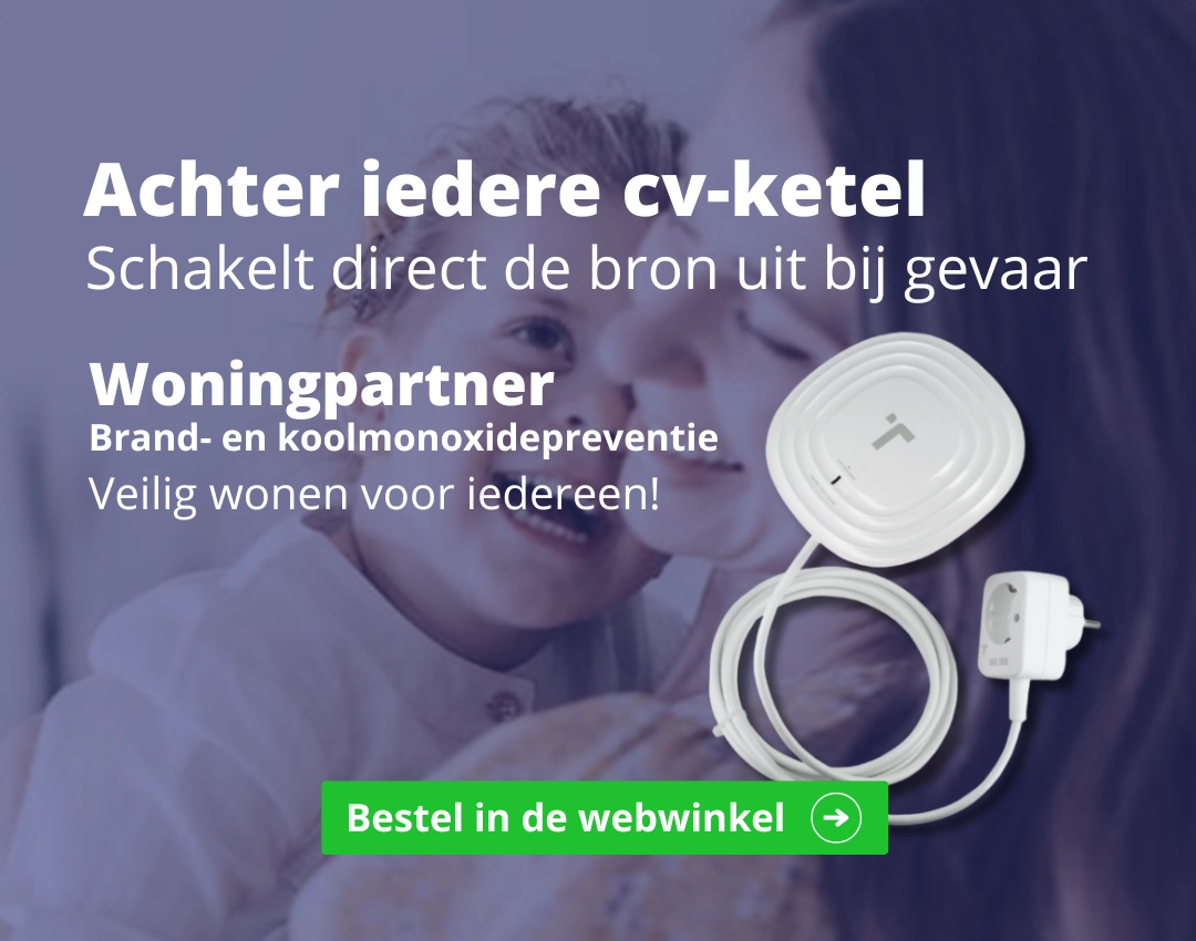 Retwist CO-Switch koolmonoxidemelder veiligheid achter de cv-ketel