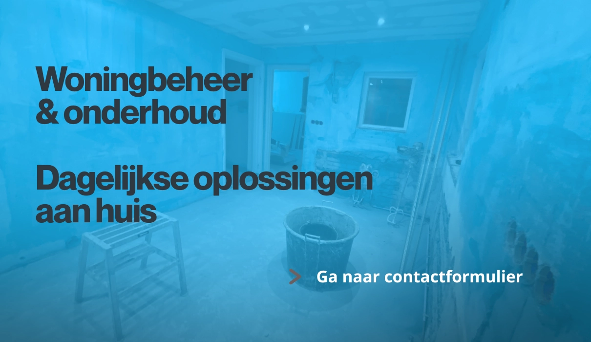 Woningpartner voor beheer en onderhoud aan woningen
